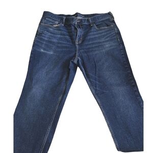 Old Navy Dark Blue Athletic Taper Jeans